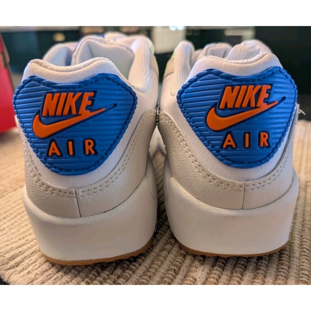 Nike Air Max 90 LTR GS CD6864-128 White/Purple Pulse/Phantom/Photo Blue 6.5Y W8 - Picture 12 of 12
